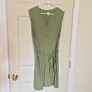 Olive Green Tunic with Belt